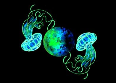 Turquoise Moon Jellyfish