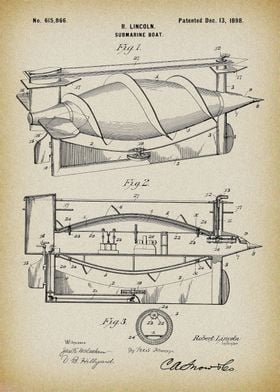 Submarine Vessel Patent