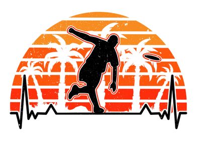 Disc Golf Heartbeat Retro 
