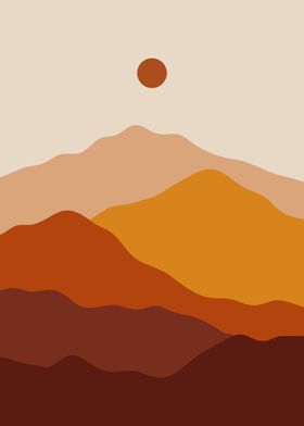 Nature minimal wall poster