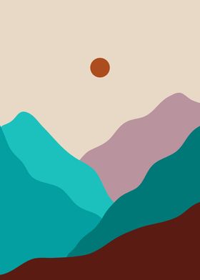 Early morning view posters