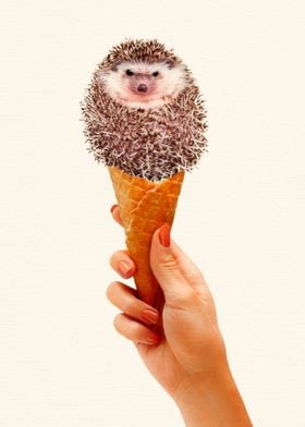 Hedgehog ice cream