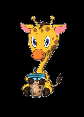 Bubble Tea Kawaii Giraffe