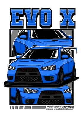 evolution lancer x jdm car