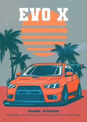 EVO X lancer jdm aesthetic