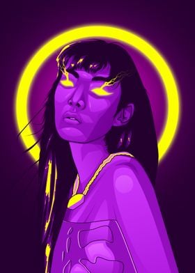 Rina Sawayama Neon Art