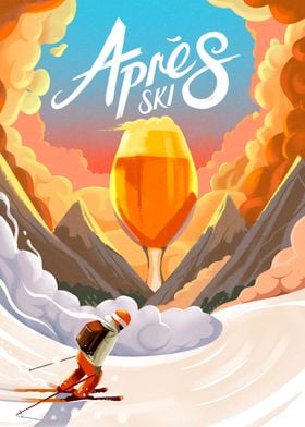 Apres Ski Poster By Mark Harrison Displate