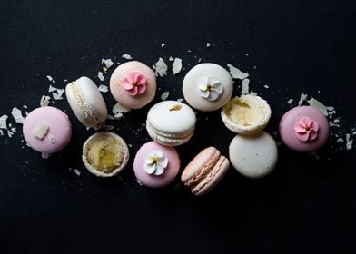 Variety Pastel macaroons