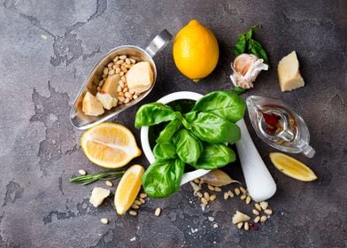 Pesto sauce ingredients