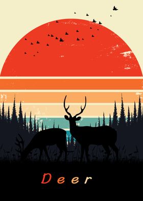 Deer Poster