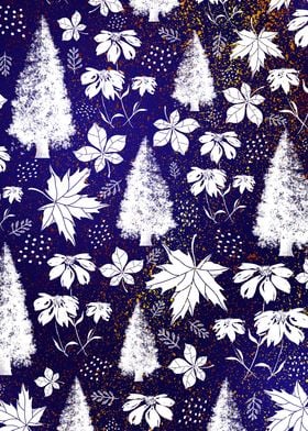 Indigo Floral Pattern