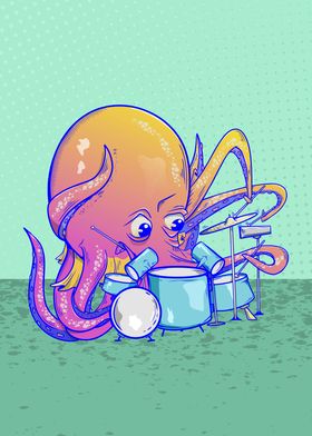 Octopus Drummer