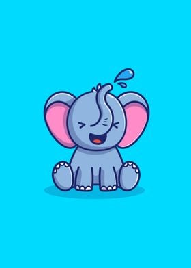 Cute Elephant Playing