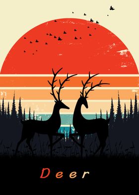 Deer Poster