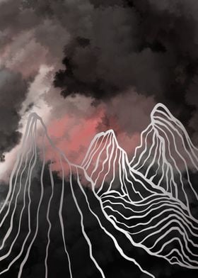 ABSTRACT MOUNTAIN ART