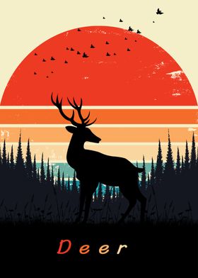 Deer Poster