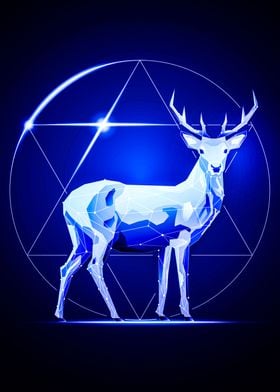 Cosmic Deer out of Forest