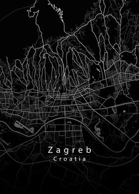 Zagreb City map