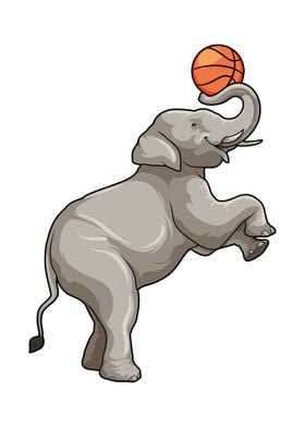 kleding paling Menstruatie Elephant Basketball Sports' Poster by Markus Schnabel | Displate