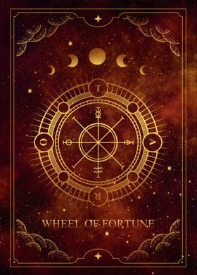 Wheel of fortune Tarot' Poster by Michael Landsberger | Displate