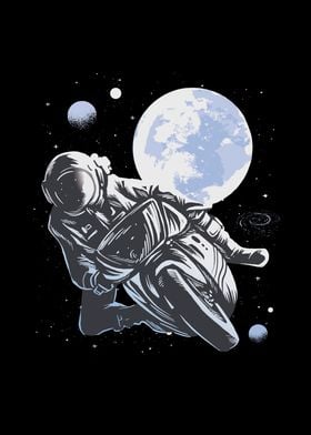 Motorbike astronaut