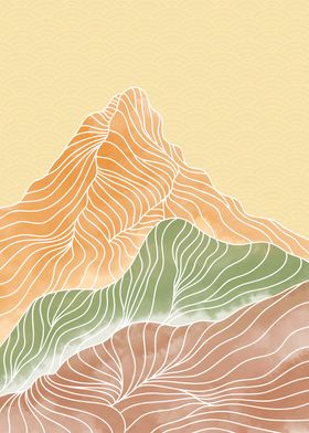 ABSTRACT MOUNTAIN ART