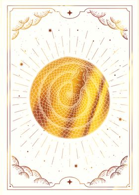 Snake circle in tarot