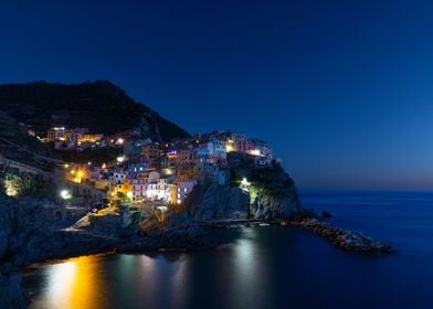 Blue hour in Manarola