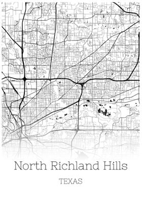 North Richland Hills map