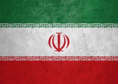 Flag of Iran on Wall