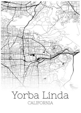 Yorba Linda California map