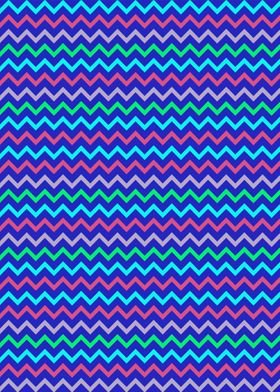 Multicolored zigzag
