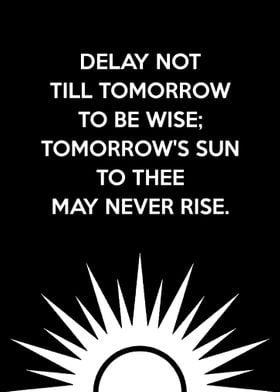 Delay Not Wisdom Congreve