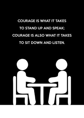 Courage to listen WC