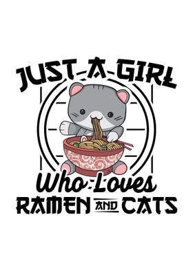 Ramen And Cats Girl Gifts