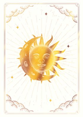 Tarot Moon and Sun