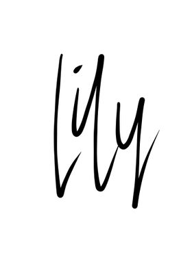 Lily 4 letters girls name