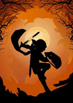 Link silhouette halloween