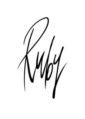 Ruby 4 letters girls name