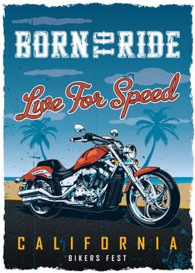 Motorbike Vintage Poster