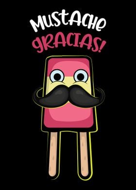 Moustache Gracias Awesome 