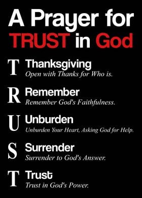 A Prayer For Trust in God 