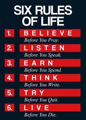 Six Rules of Life 