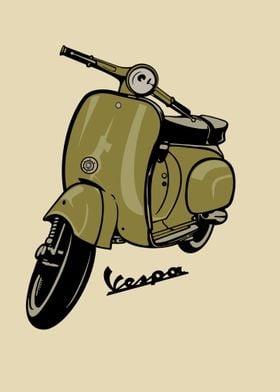 Green Classic Scooter