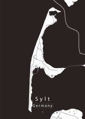 Sylt Island Map