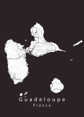 Guadeloupe Island Map