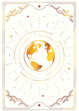 Tarot The world or earth