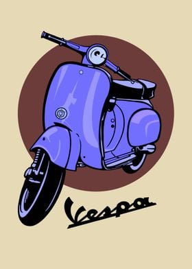 Purple Retro Scooter