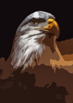 victor eagle art poster 