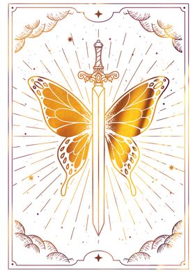 Tarot Butterfly sword